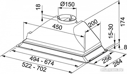 Кухонная вытяжка Franke Box FBI 722 XS LED0 305.0518.701