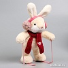 Классическая игрушка Milo Toys Little Friend Зайка на лыжах. Красный шарф 9905625
