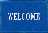 Придверный коврик SunStep Spongy Welkome 50х80 синий 38-446 (синий)