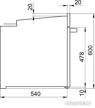 Электрический духовой шкаф Kuche AGM 167 B
