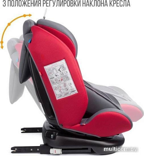 Детское автокресло Zlatek Cruiser Isofix KRES3602 (серый/красный)
