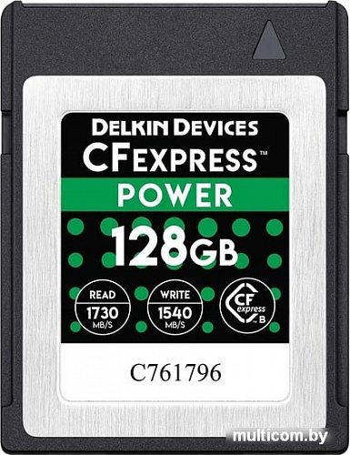 Карта памяти Delkin Devices Power CFexpress DCFX1-128 128GB
