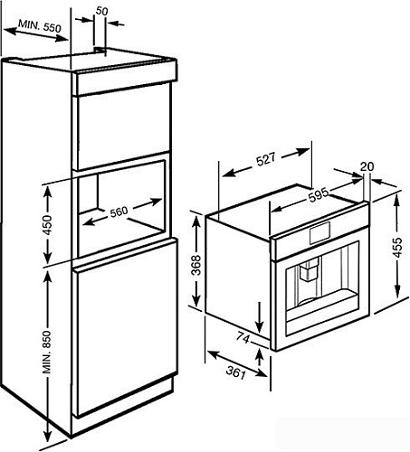 Эспрессо кофемашина Smeg CMS8451P