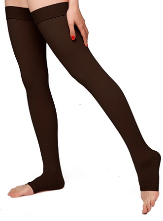 Чулки компрессионные Польза 4001 выше колена 2 кл.к. (р.3 (M), рост2, черный)