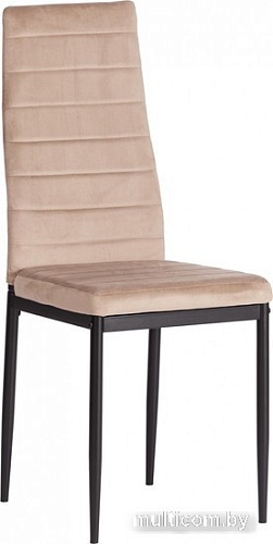 Стул TetChair Easy Chair металл/вельвет (бежевый/черный)