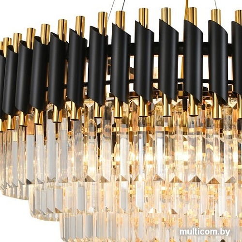 Подвесная люстра Natali Kovaltseva Diamonds 76017/12C (золотой-черный)