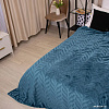 Плед Casa Conforte Fiona 200x220 6155174 (бирюзовый)