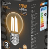 Светодиодная лампочка Gauss Filament Шар 13W 1100lm 2700К Е27 LED 1/10/50 105802113