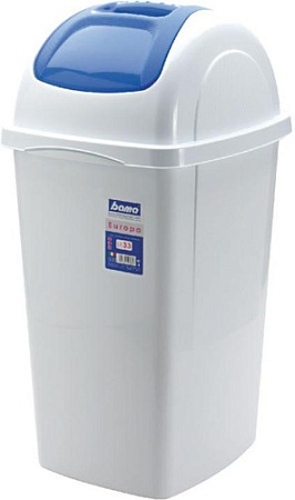 Мусорное ведро Bama Cont.Europa Lt.33 Bianco (33 л, белый/синий)