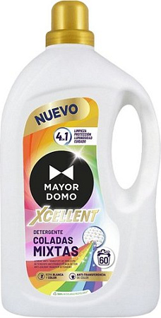 Гель для стирки Mayordomo Эффективная смешанная стирка 4 в 1 (3 л)