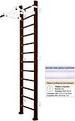 Шведская стенка (лестница) Kampfer Swedish Wall (3 м, шоколадный/белый)