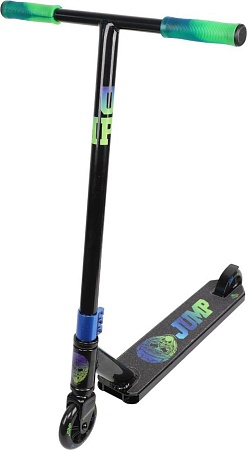 Трюковый самокат Ateox Jump 2024 (черный/нео)