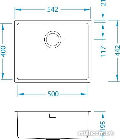 Кухонная мойка Alveus Kombino 50 F/S