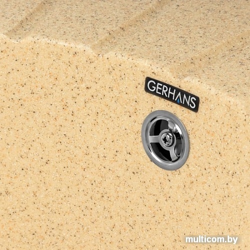 Кухонная мойка Gerhans A02 (песочный)