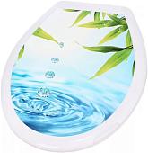 Сиденье для унитаза Europlast Капли и бамбук 104-406-00 (жесткое)