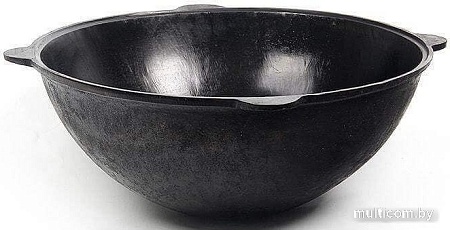 Казан Chugun Invest Узбекский с алюминиевой крышкой (10 л, плоское дно)