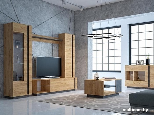 Тумба Mobi Арчи 10.85 (дуб золотой craft/камень темный u3705)