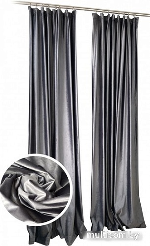 Комплект штор Ника Зварико 7300250/2 3.0x2.5 м (темно-серый/графит 34)