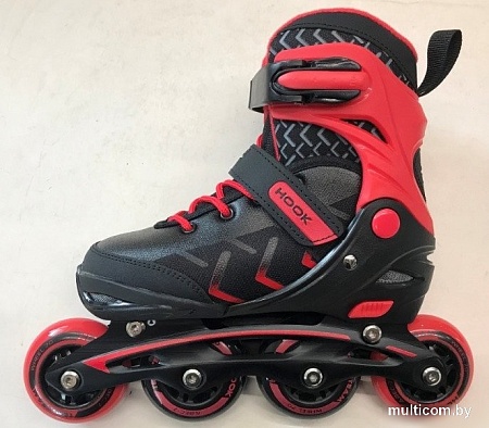Роликовые коньки Tech Team Hook (р-р 30-33, красный)