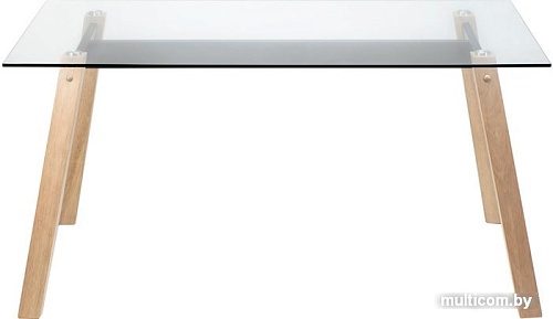 Обеденный стол Norden Кристалл (массив гевеи/стекло) P186GT-HS237