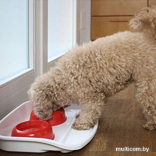 Миски на подставке Ferplast Lindo 71910021W1 (красный)