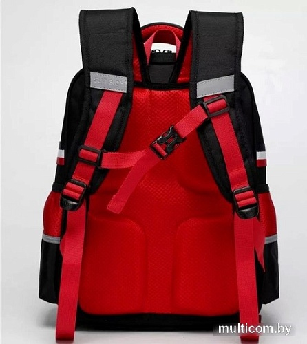 Школьный рюкзак Sun Eight SE-2889 (черный/красный)