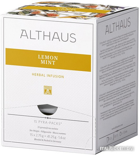 Травяной чай Althaus Lemon Mint 15 шт