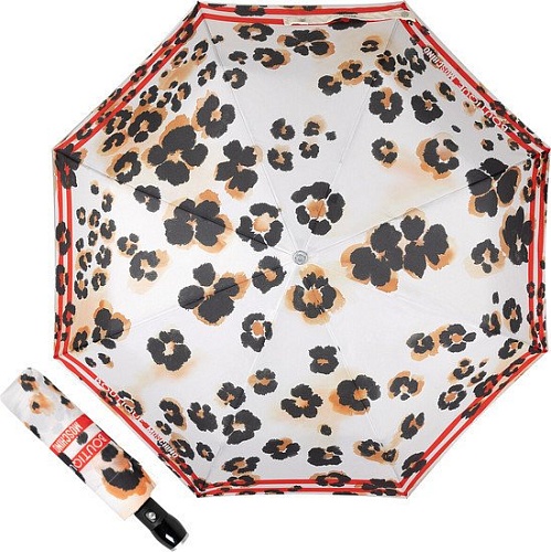 Складной зонт Moschino 7930-OCD Leo Dark Beige