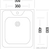 Кухонная мойка Ukinox STD 500.600-4C 0C