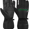 Горнолыжные перчатки Reusch Snow King 6201198-7716 (р-р 9, Black/Neon Green)