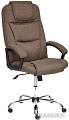 Офисное кресло TetChair Bergamo ткань (хром/коричневый 3M7-147)