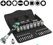 Набор трещотка с головками и битами Wera WE-004046 (29 предметов)