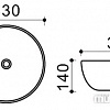 Умывальник Melana MLN-T4003-B3