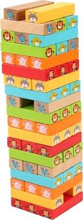 Развивающая игра Lucy & Leo Падающая башня. Угадай кто LL236