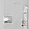 Шкаф распашной Polini Kids Mirum 2330 трехсекционный (белый/серый)