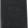 Обложка для паспорта Poshete 604-117LG-BBW (черный)
