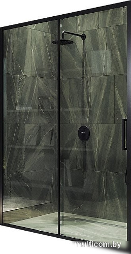Душевая дверь MaybahGlass 195x120 MGD-1276-6 (бесцветный/черный)