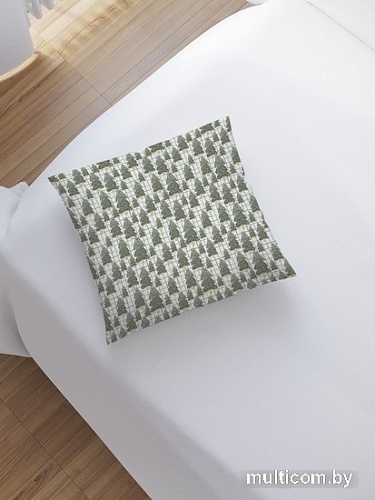 Чехол на подушку JoyArty Лес с елками зимой sl_290638