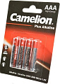 Батарейка Camelion LR03 Plus Alkaline BL-4 LR03-BP4 4 шт