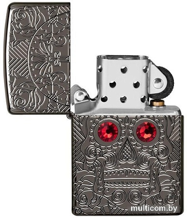 Зажигалка Zippo Armor Crystal Skull Design 49300