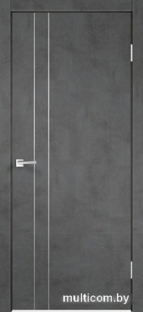 Межкомнатная дверь Velldoris Techno М2 90x200 (муар темно-серый)