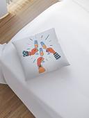 Чехол на подушку JoyArty Праздничные бокалы sl_380812