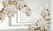 Фотообои Citydecor Цветочная абстракция 8 3D 450x270
