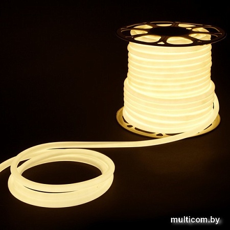 Гибкий неон Elektrostandard 220V 9.6W 144Led 2835 IP67 круглый дневной белый a052996