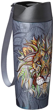 Термокружка Agness 709-086 380мл (лев)