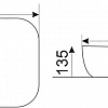 Умывальник CeramaLux D1302H011