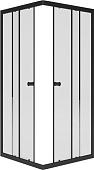 Душевой уголок Метакам Universal Black 90x90 KKS_013568 (прозрачное стекло)