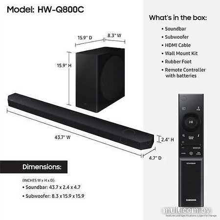 Саундбар Samsung HW-Q800C