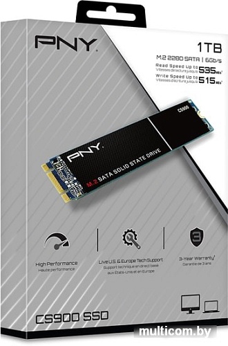 SSD PNY CS900 250GB M280CS900-250-RB