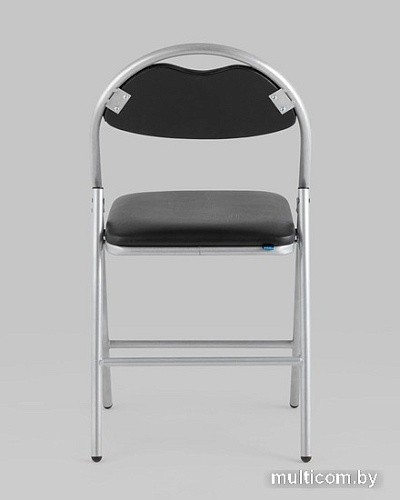 Стул Stool Group Hagen (экокожа черный/металлик)